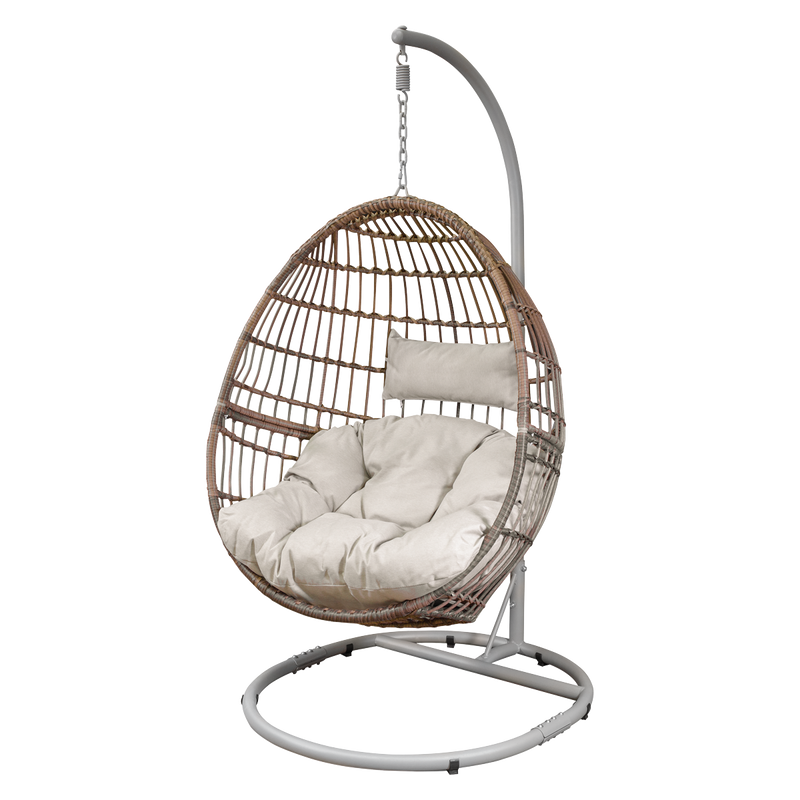 Dellonda DG60 Single Swinging Egg Chair with Cushion