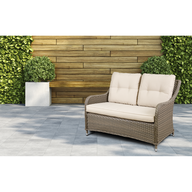 Dellonda DG70 Chester Rattan Wicker Outdoor 2-Seater Sofa - additional view 6