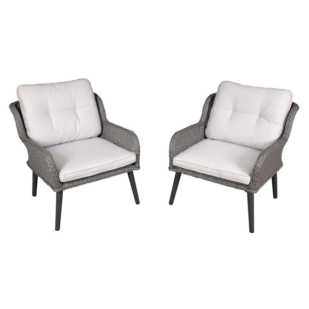 Dellonda DG79 Buxton Rattan Wicker Outdoor Chair Set 2pc