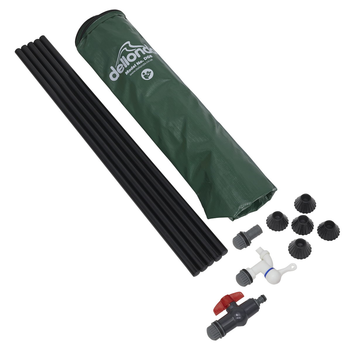 Dellonda DG8 Collapsible PVC Garden Water Butt with Zipped Lid & Drain Tap 100L - additional view 4
