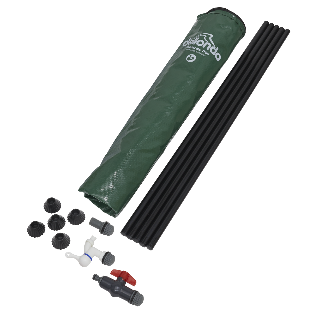 Dellonda DG9 Collapsible PVC Garden Water Butt with Zipped Lid & Drain Tap 250L - additional view 12