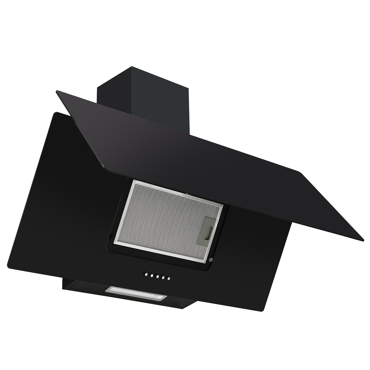 Baridi DH106 Angled Chimney Cooker Hood with Carbon Filters & LED Lamp 90cm, Energy Class A - Black - additional view 12