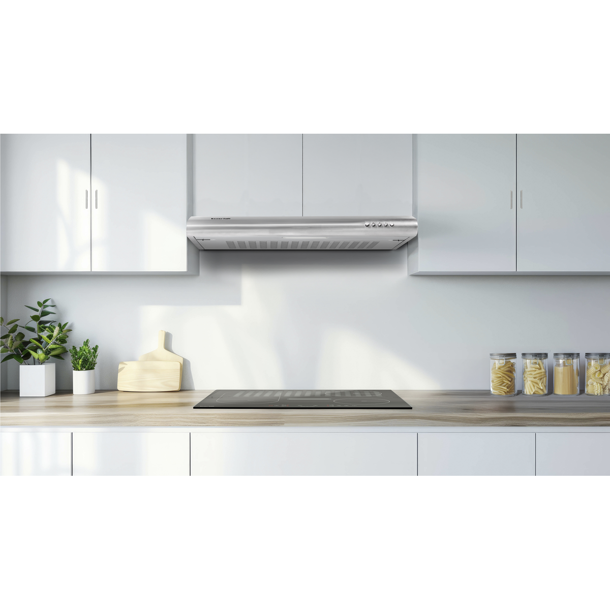 Baridi DH108 Visor Cooker Hood Extractor Fan 60cm - Stainless Steel - additional view 4