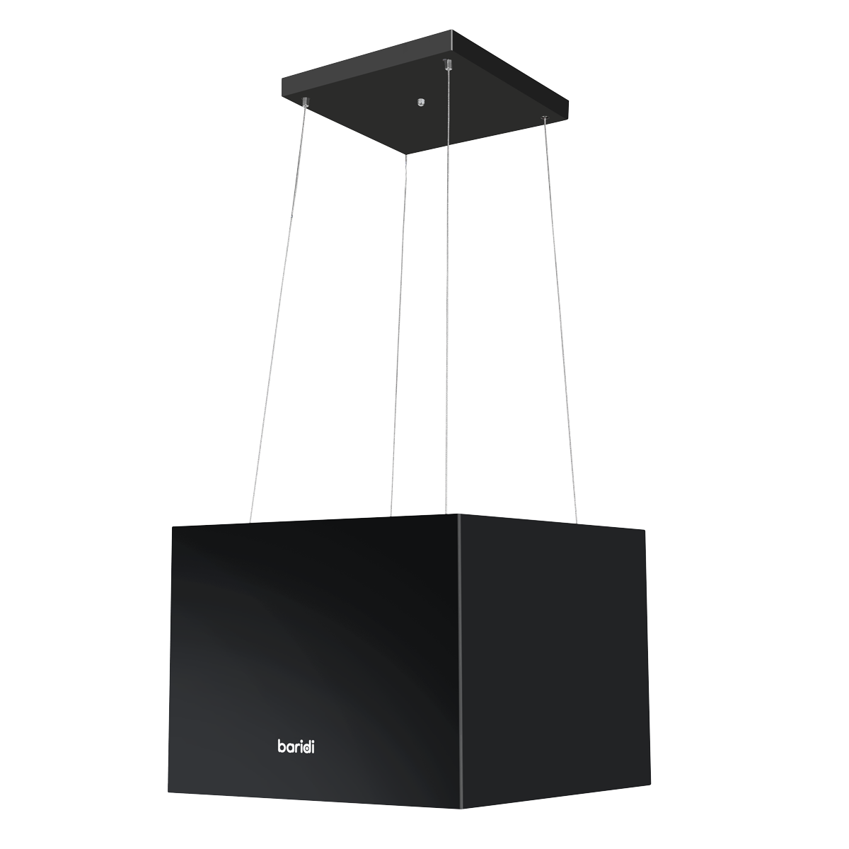Baridi DH109 Square Island Cooker Hood 40cm - Black - additional view 6