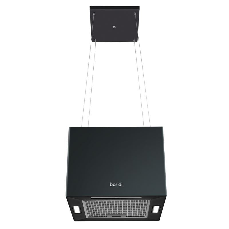Baridi DH109 Square Island Cooker Hood 40cm - Black - additional view 15