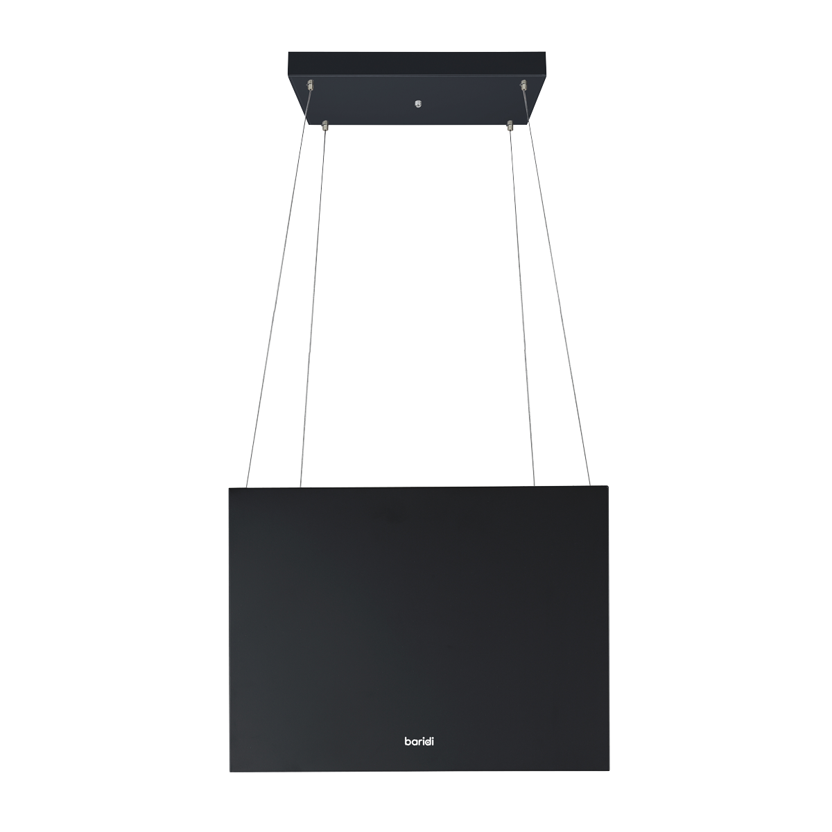 Baridi DH109 Square Island Cooker Hood 40cm - Black - additional view 3