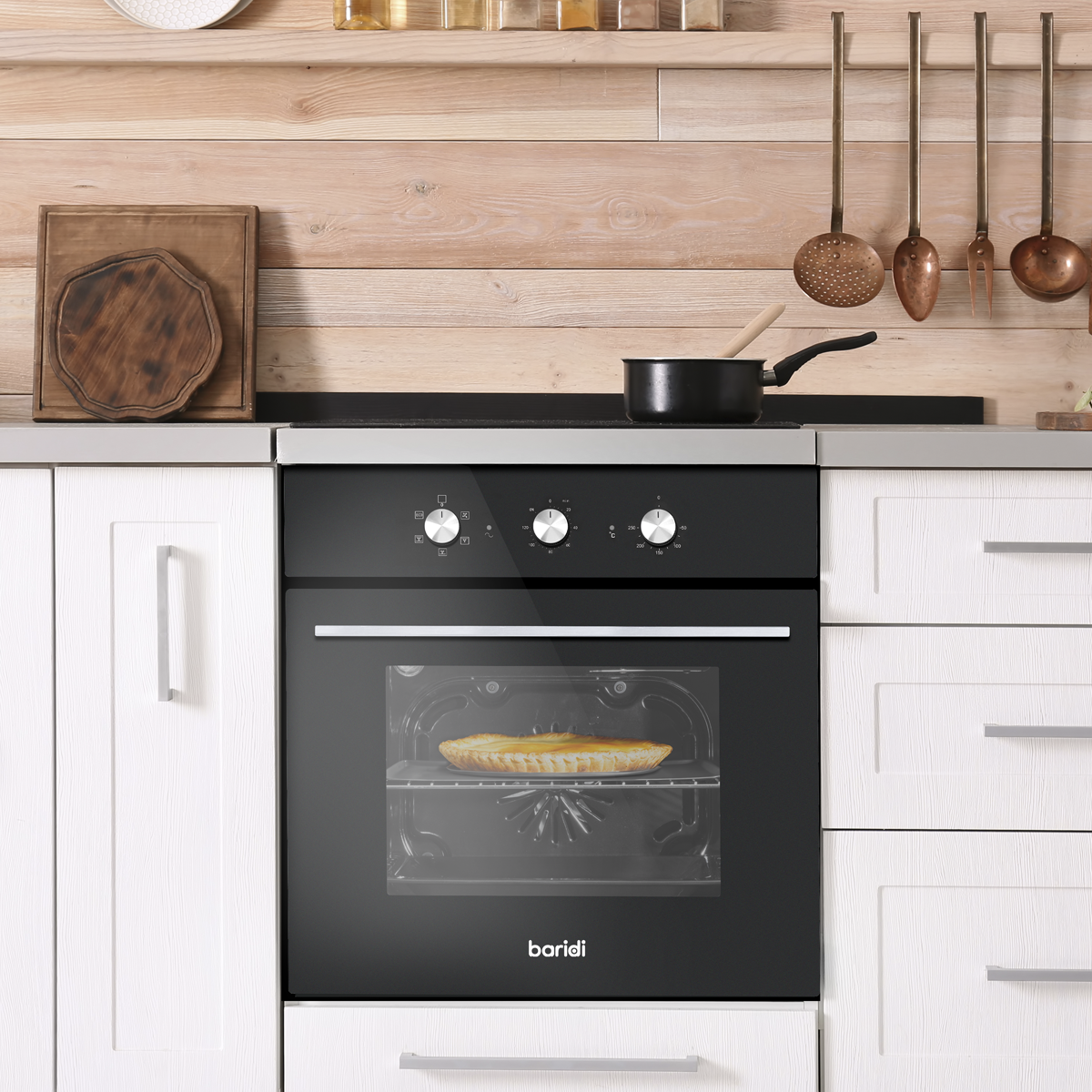 Baridi DH110 Built-In 5-Function Fan Assisted Oven with Timer 60cm, 55L Capacity - Black - additional view 8