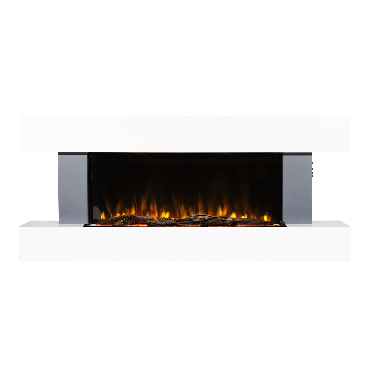 Baridi DH112 Wall Mounting Electric Fireplace with LED Flame Effect 52" - Grey - additional view 3