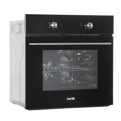 Baridi DH124 Integrated Fan-Assisted Electric Oven 60cm 55L Capacity - Black
