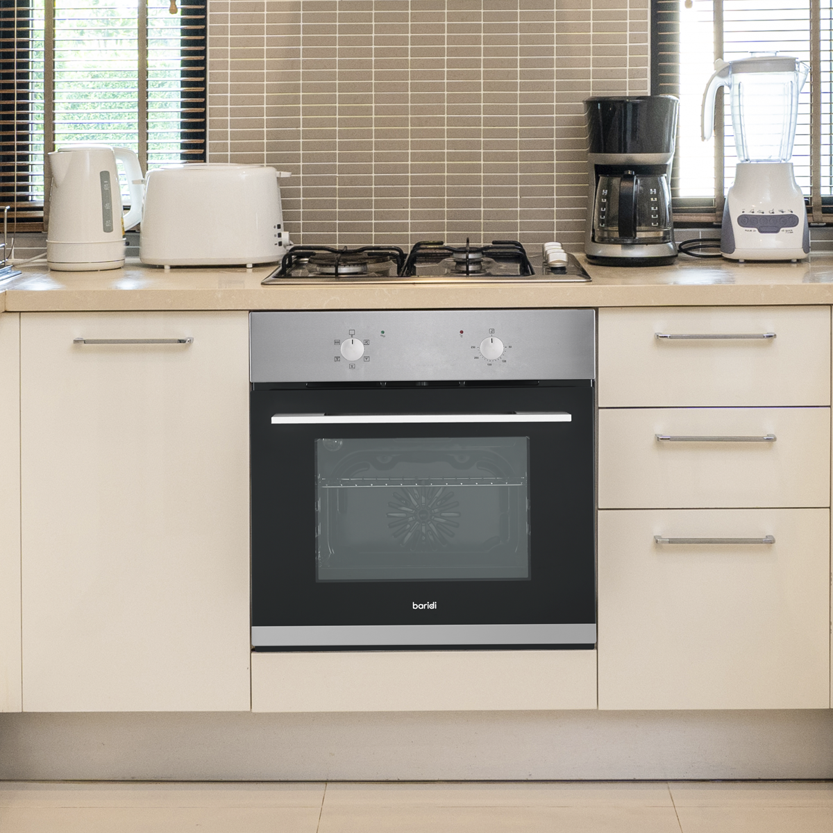 Baridi DH125 Integrated Fan-Assisted Electric Oven 60cm 55L Capacity - Black/Stainless Steel - additional view 14