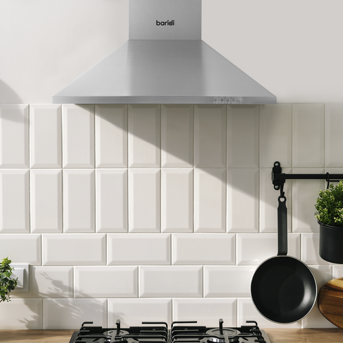 Baridi DH126 Cooker Hood with Carbon Filters 60cm - Stainless Steel - additional view 12