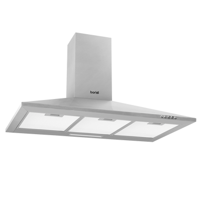 Baridi DH127 Cooker Hood with Carbon Filters 90cm - Stainless Steel