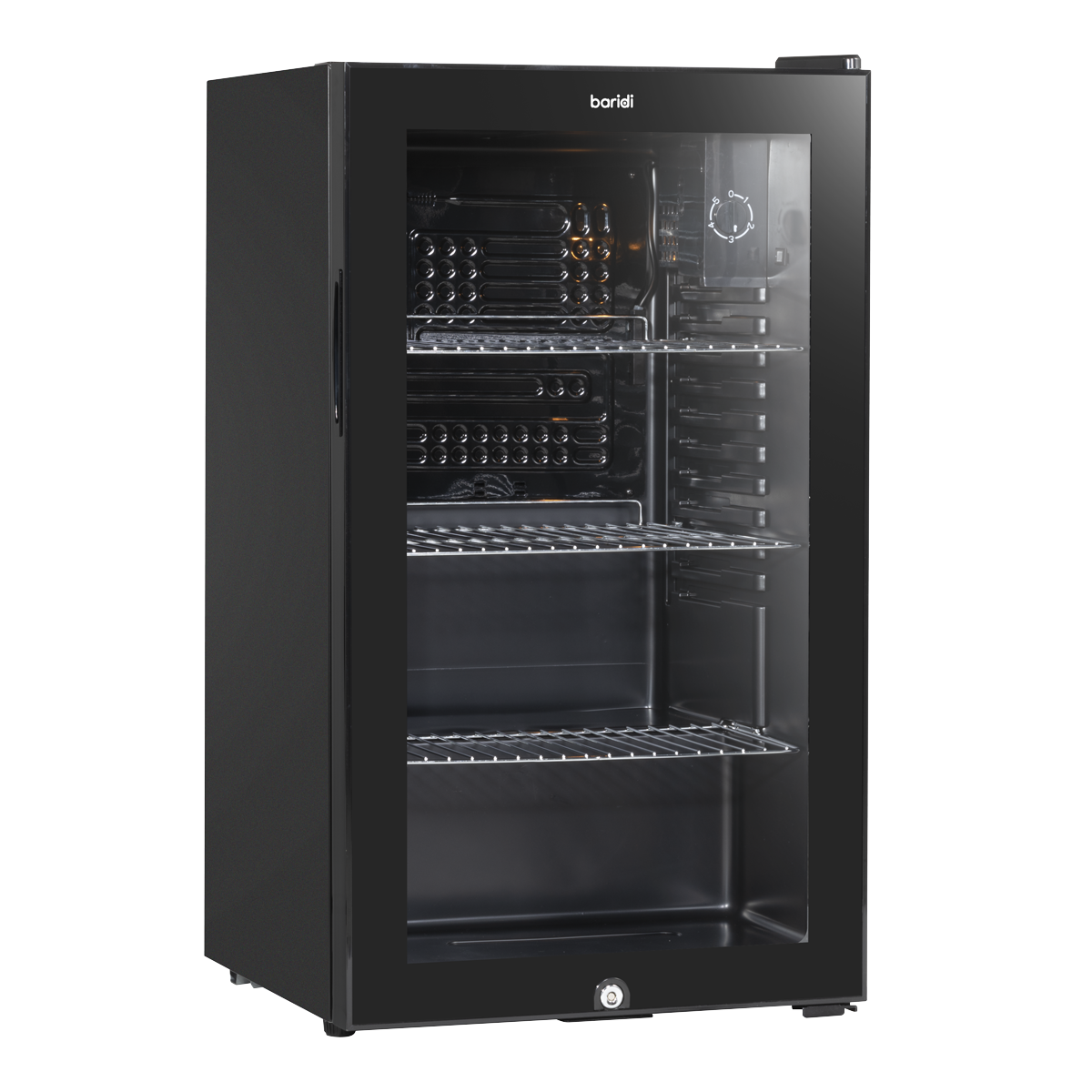 Baridi DH13 Undercounter Drinks, Beer & Wine Fridge with Wire Shelves, Internal Light & Security Lock 85L - additional view 4