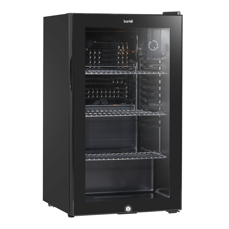 Baridi DH13 Undercounter Drinks, Beer & Wine Fridge with Wire Shelves, Internal Light & Security Lock 85L - additional view 4
