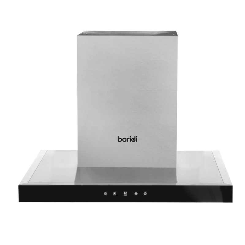 Baridi DH130 T-Shape Chimney Cooker Hood with Carbon Filters 60cm - Stainless Steel - additional view 3