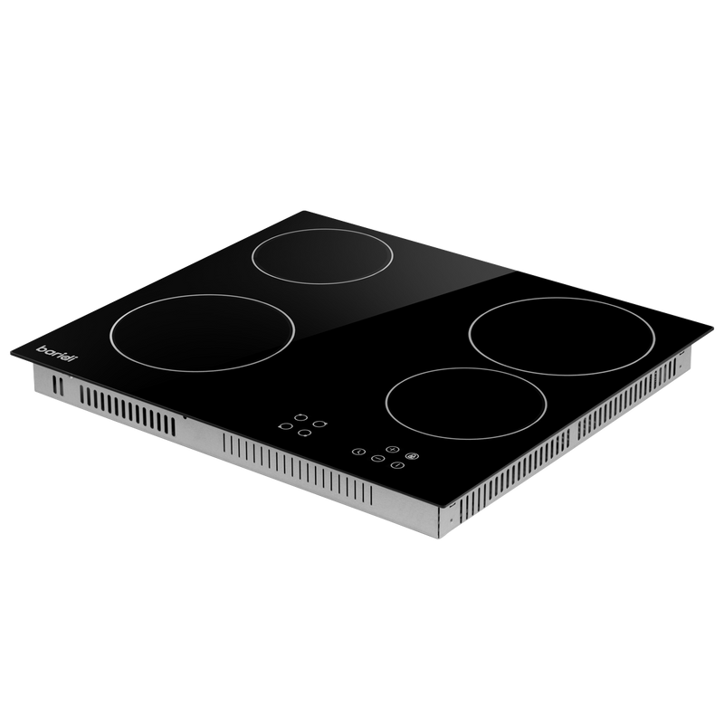 Baridi DH131 Integrated Ceramic Hob with 4 Cooking Zones 60cm - Black Glass - additional view 2