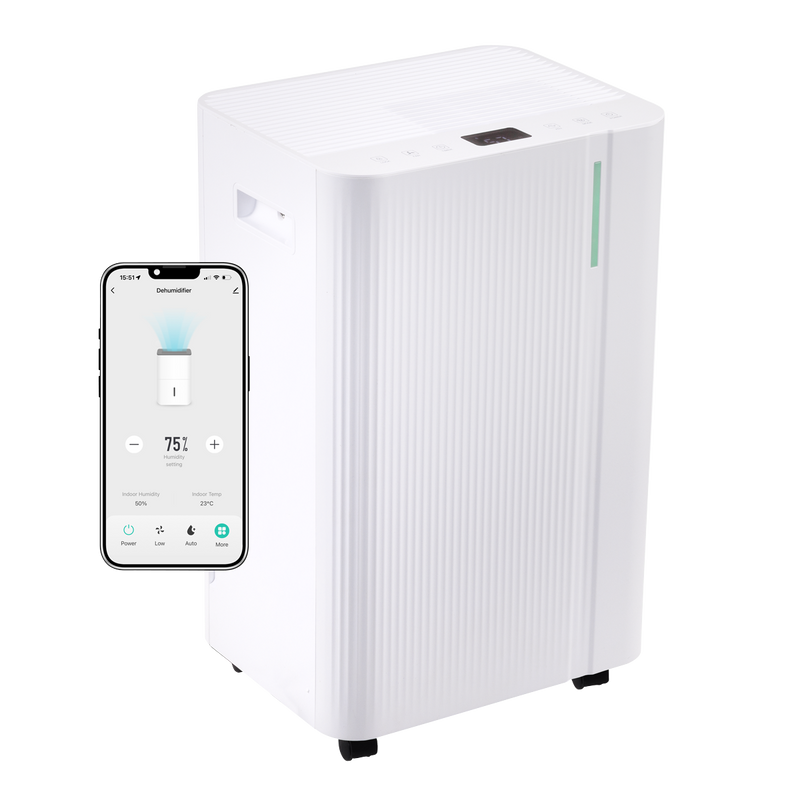 Baridi DH148 Dehumidifier with Digital Display & 24hr Timer 20L - White - additional view 3