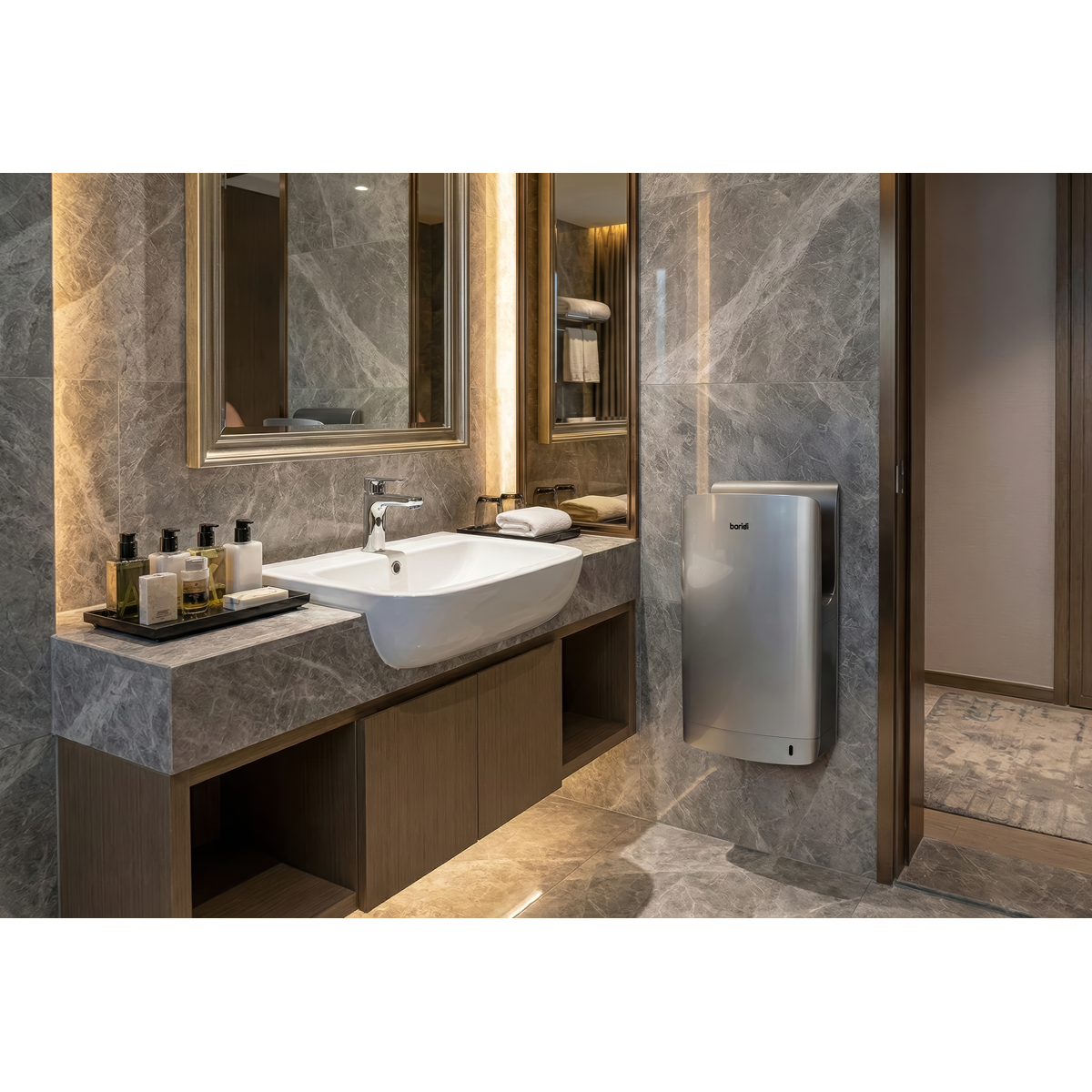 Baridi DH150 Hand Dryer with HEPA Filter & Auto-Sensor 1750W/230V - Silver - additional view 7