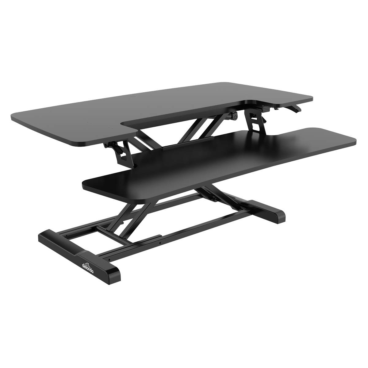 Dellonda DH15 89cm Adjustable-Height Standing Desk Riser 15kg Capacity