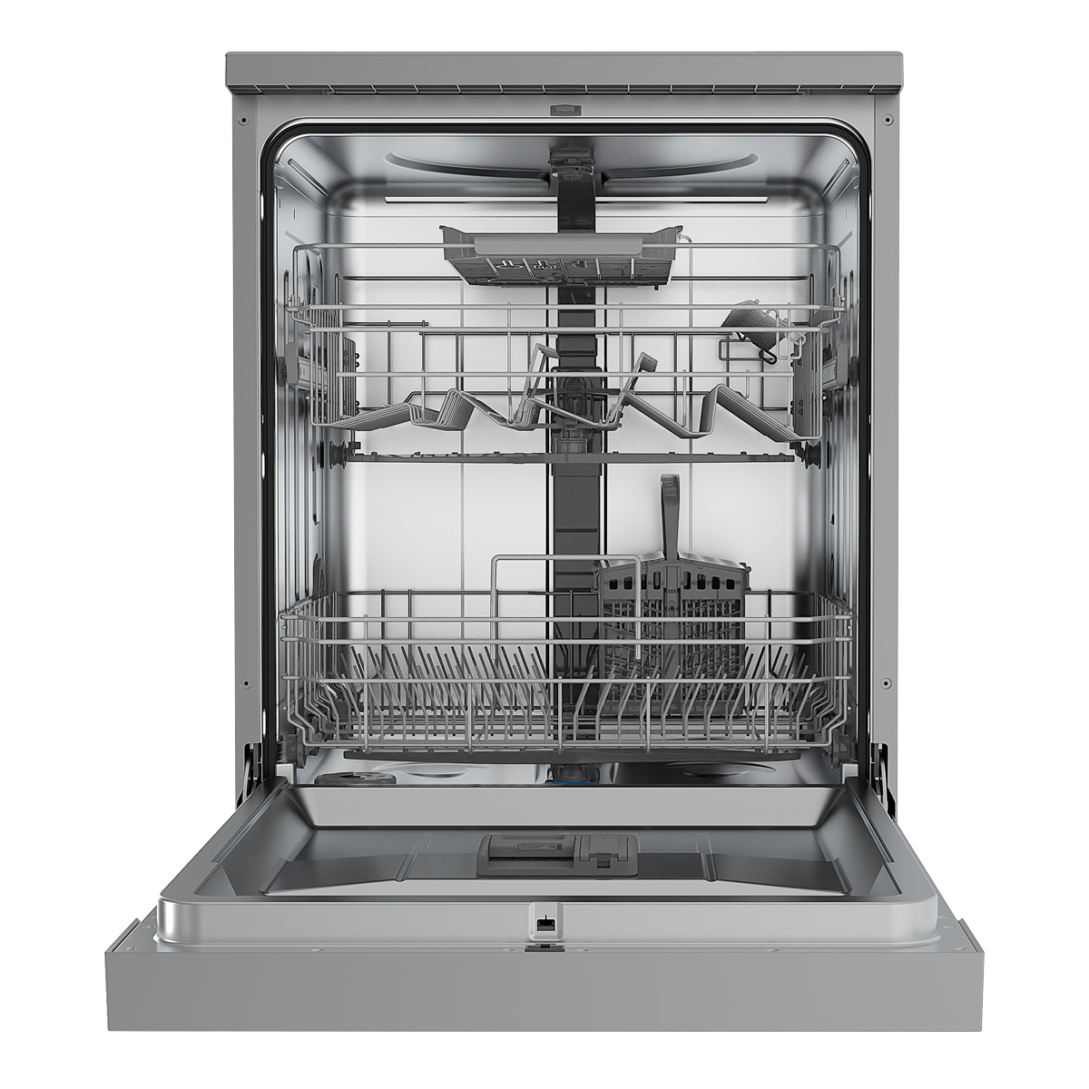 Baridi DH167 Regular Sized Freestanding Dishwasher 60cm Wide 14 Place Settings - Silver - additional view 6