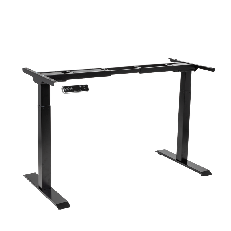 Dellonda DH16 Dual Motor Ultra-Quiet Desk Frame with Digital Controls 100kg Capacity - Black