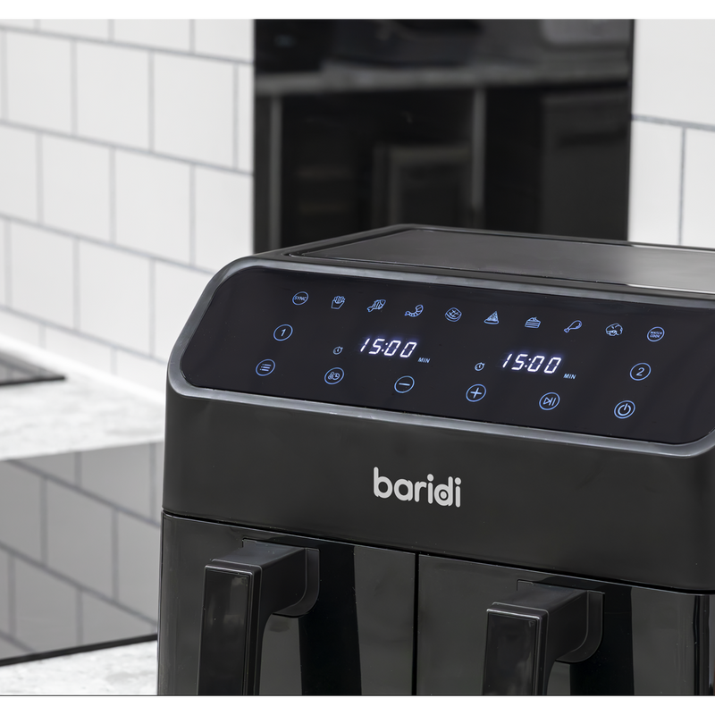 Baridi DH172 Dual Zone Air Fryer 8L with 8-in-1 Functions Touch Controls, Easy-Clean, Black - DH172 - additional view 18
