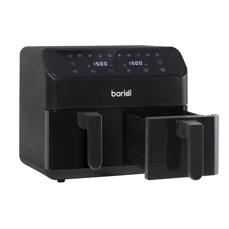 Baridi DH172 Dual Zone Air Fryer 8L with 8-in-1 Functions Touch Controls, Easy-Clean, Black - DH172 - additional view 12