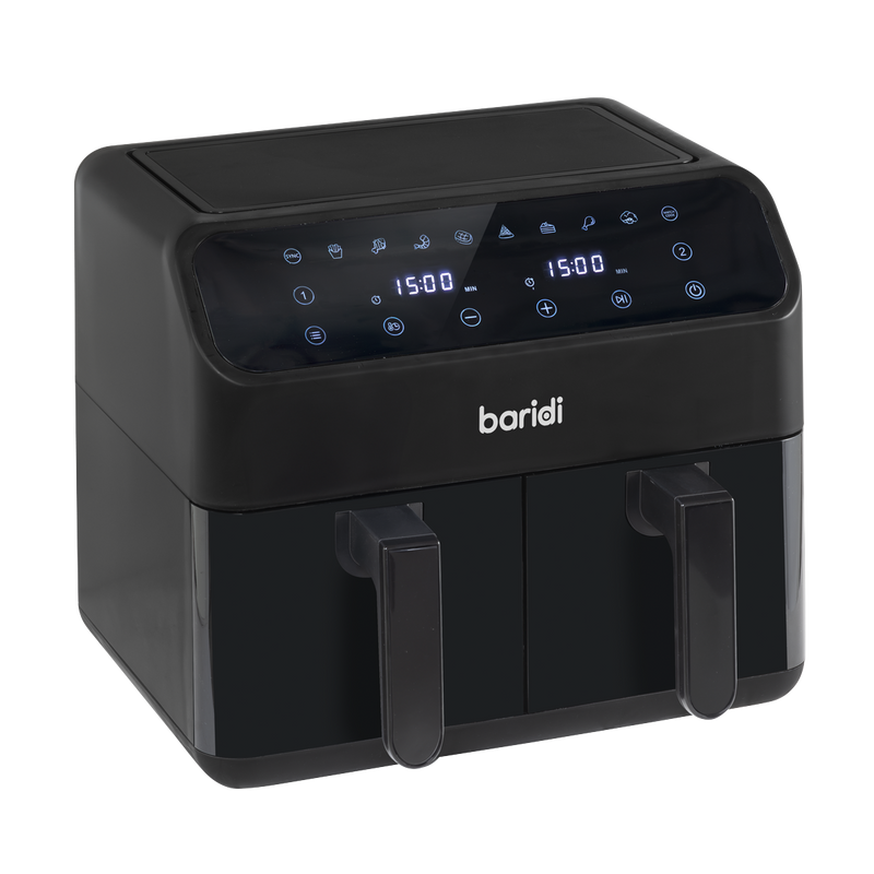 Baridi DH172 Dual Zone Air Fryer 8L with 8-in-1 Functions Touch Controls, Easy-Clean, Black - DH172 - additional view 11