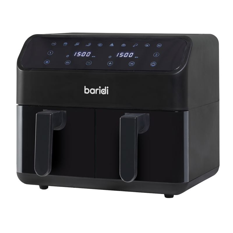 Baridi DH172 Dual Zone Air Fryer 8L with 8-in-1 Functions Touch Controls, Easy-Clean, Black - DH172 - additional view 5