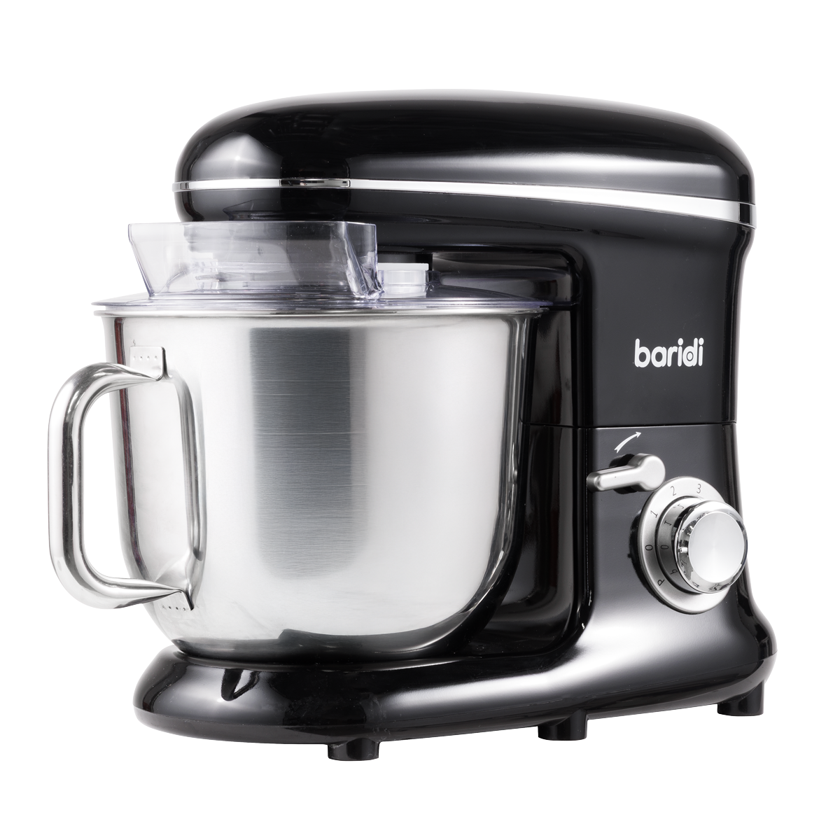 Baridi DH173 1500W Stand Mixer with Accessories 6L - Black