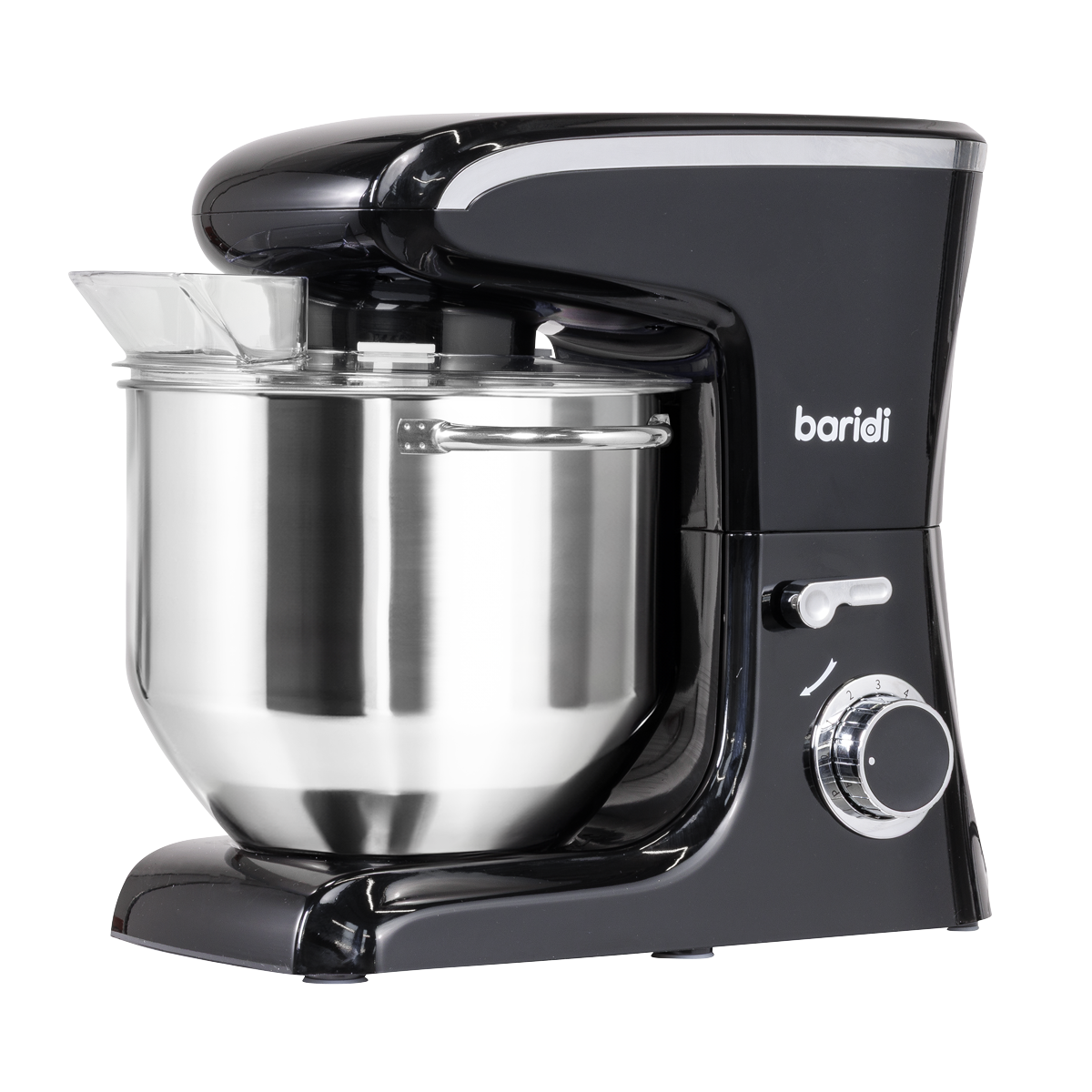 Baridi DH174 1800W Stand Mixer with Accessories 8L - Black