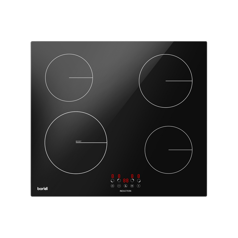 Baridi DH176 Integrated Induction Hob with 4 Cooking Zones 60cm 6800W Output
