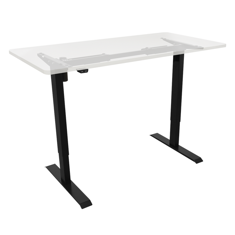 Dellonda DH17 Single Motor Ultra-Quiet Adjustable-Height Desk Frame 70kg Capacity - Black - additional view 3