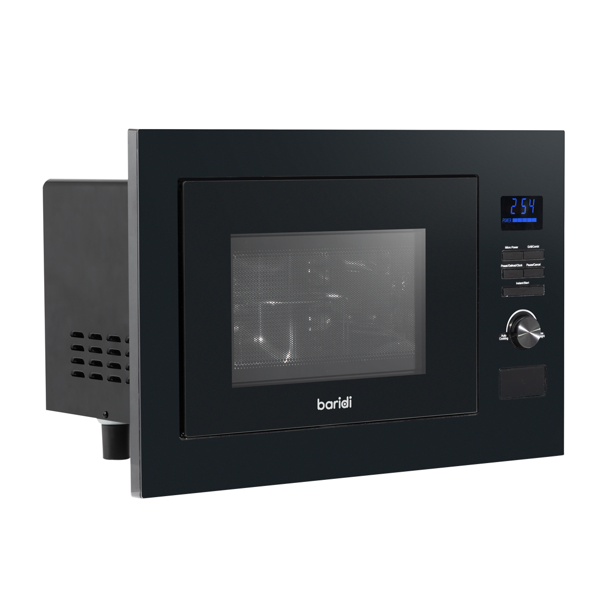 Baridi DH198 Integrated Microwave Oven with Grill 25L Capacity 900W - Black