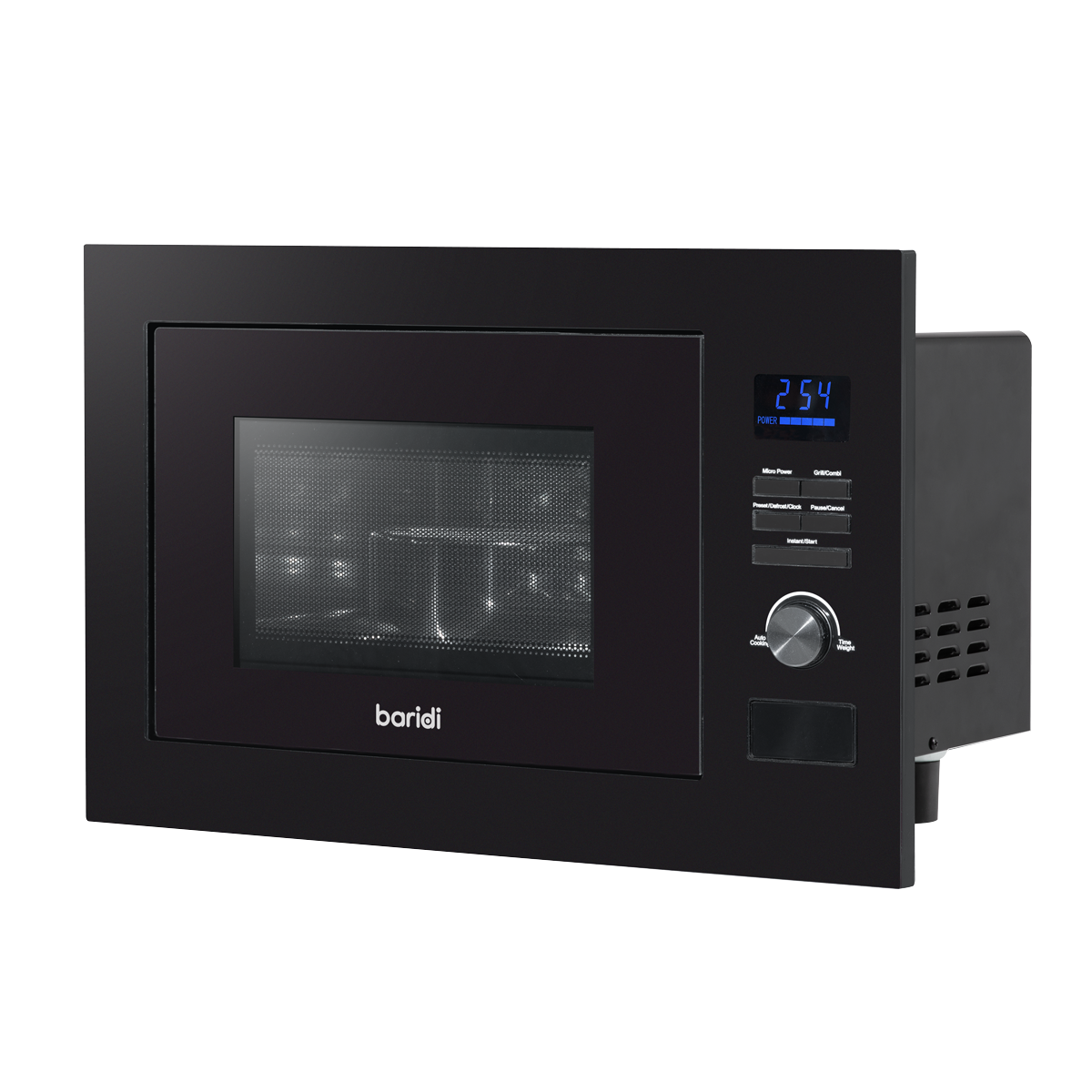 Baridi DH198 Integrated Microwave Oven with Grill 25L Capacity 900W - Black - additional view 2