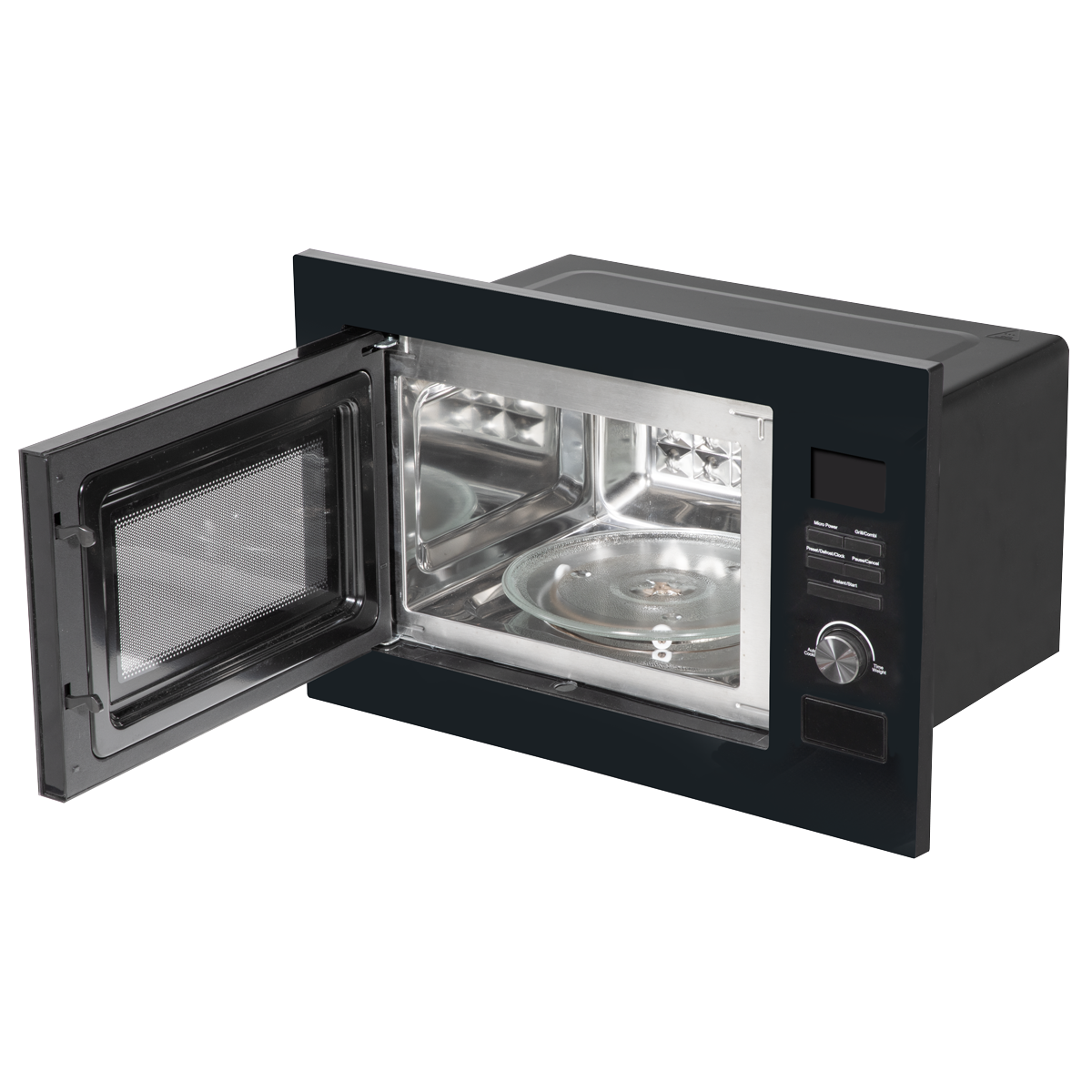 Baridi DH198 Integrated Microwave Oven with Grill 25L Capacity 900W - Black - additional view 3
