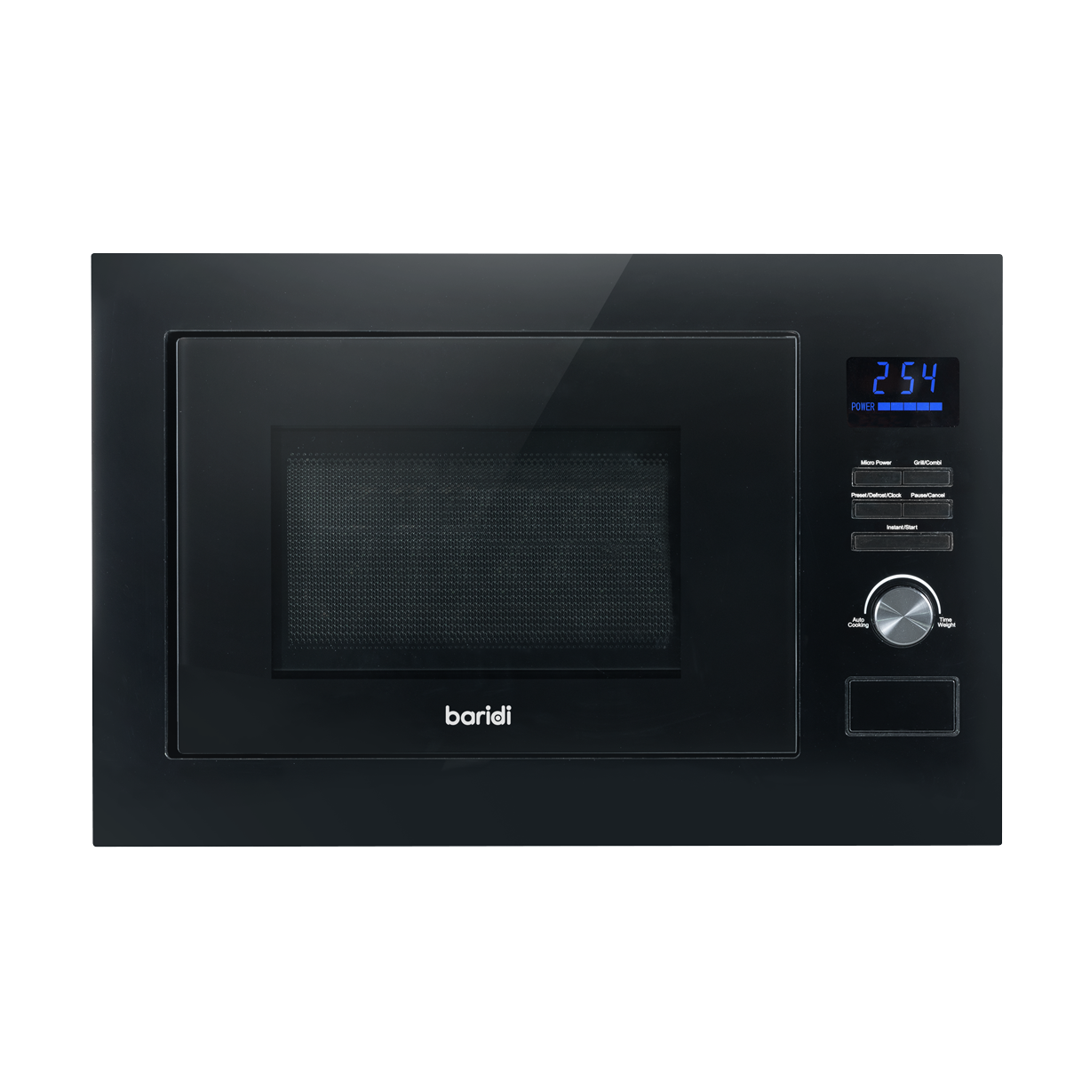 Baridi DH198 Integrated Microwave Oven with Grill 25L Capacity 900W - Black - additional view 4
