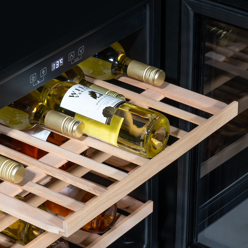 Baridi DH206 36 Bottle Built-In Wine Cooler with Touchscreen Controls, Beech Wood Shelves & LED Light - additional view 8