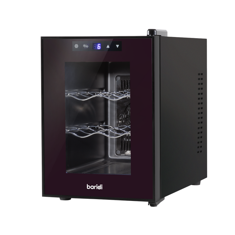 Baridi DH217 6 Bottle Thermoelectric Tabletop Wine Cooler with Touch Control - Black - additional view 2