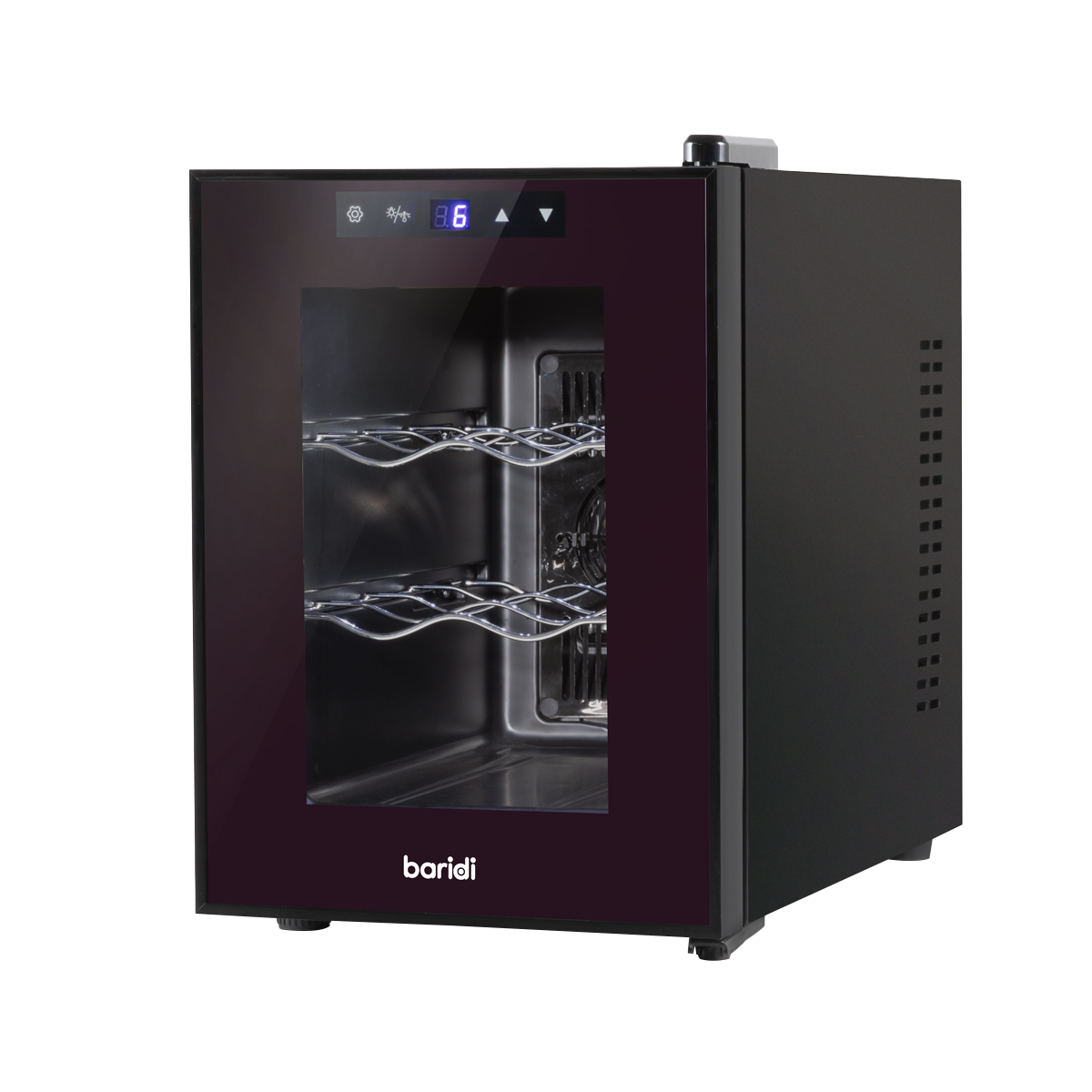 Baridi DH217 6 Bottle Thermoelectric Tabletop Wine Cooler with Touch Control - Black - additional view 2