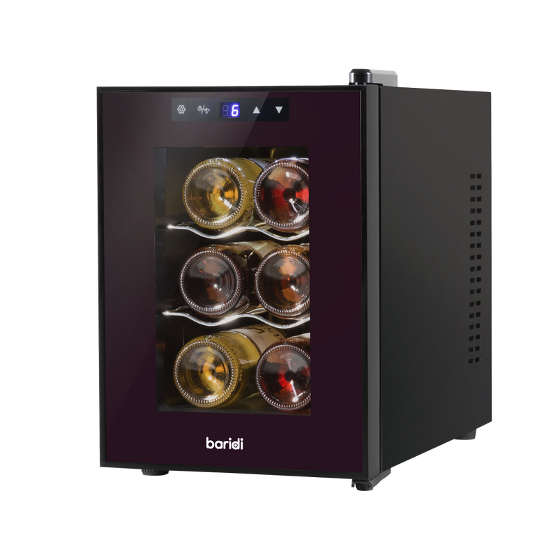 Baridi DH217 6 Bottle Thermoelectric Tabletop Wine Cooler with Touch Control - Black - additional view 3
