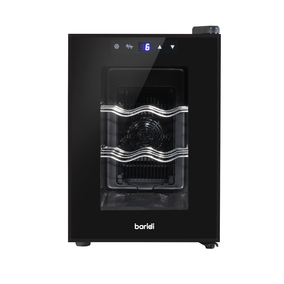 Baridi DH217 6 Bottle Thermoelectric Tabletop Wine Cooler with Touch Control - Black - additional view 5