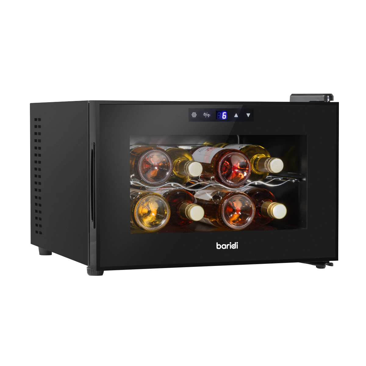 Baridi DH218 8 Bottle Thermoelectric Tabletop Wine Cooler with Touch Control - Black - additional view 3