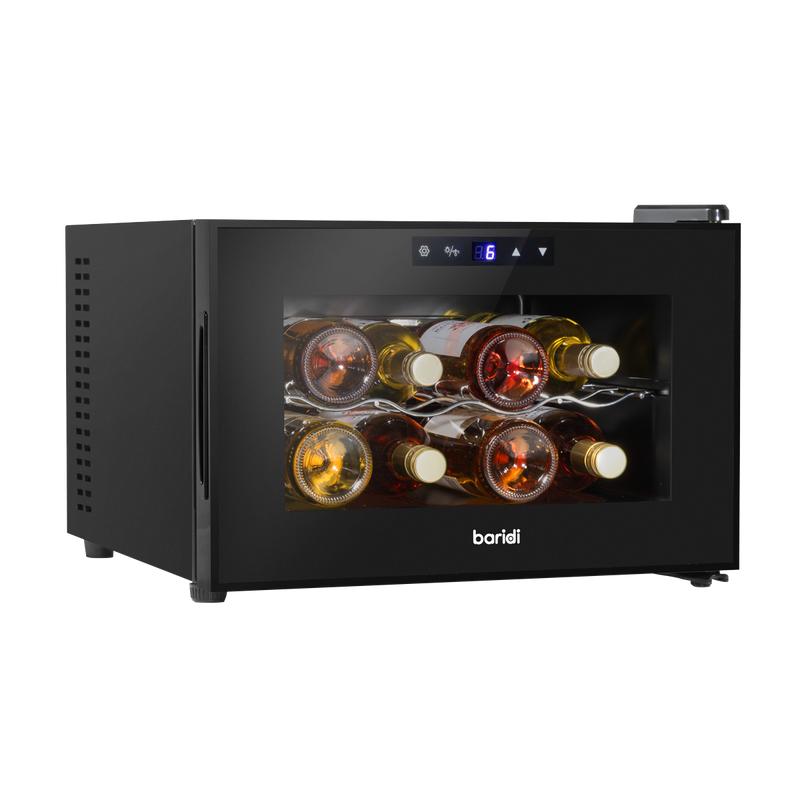 Baridi DH218 8 Bottle Thermoelectric Tabletop Wine Cooler with Touch Control - Black - additional view 3
