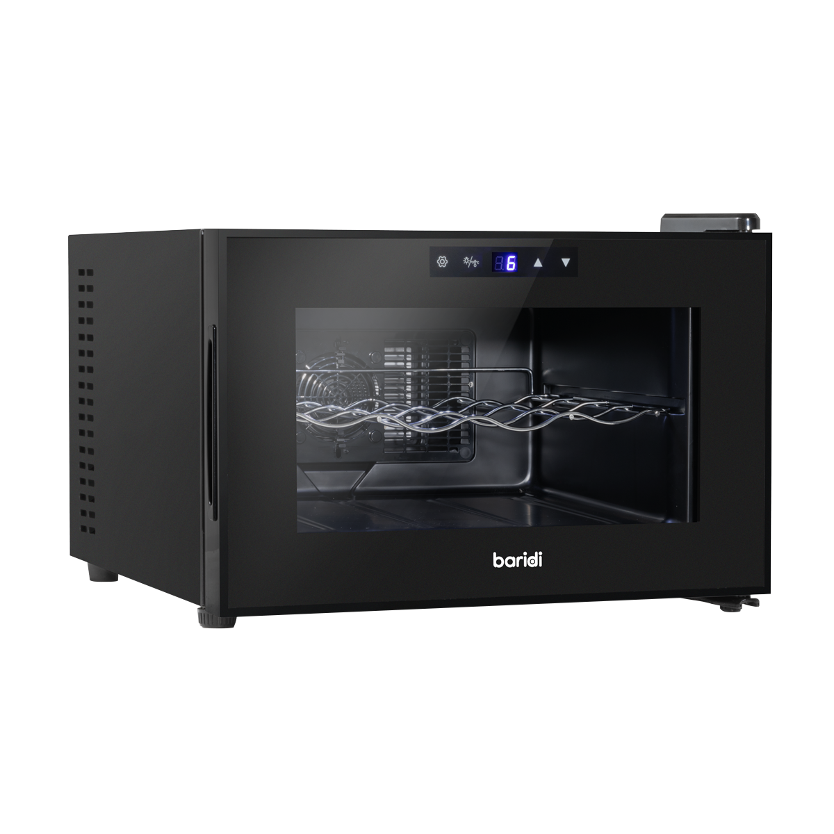 Baridi DH218 8 Bottle Thermoelectric Tabletop Wine Cooler with Touch Control - Black