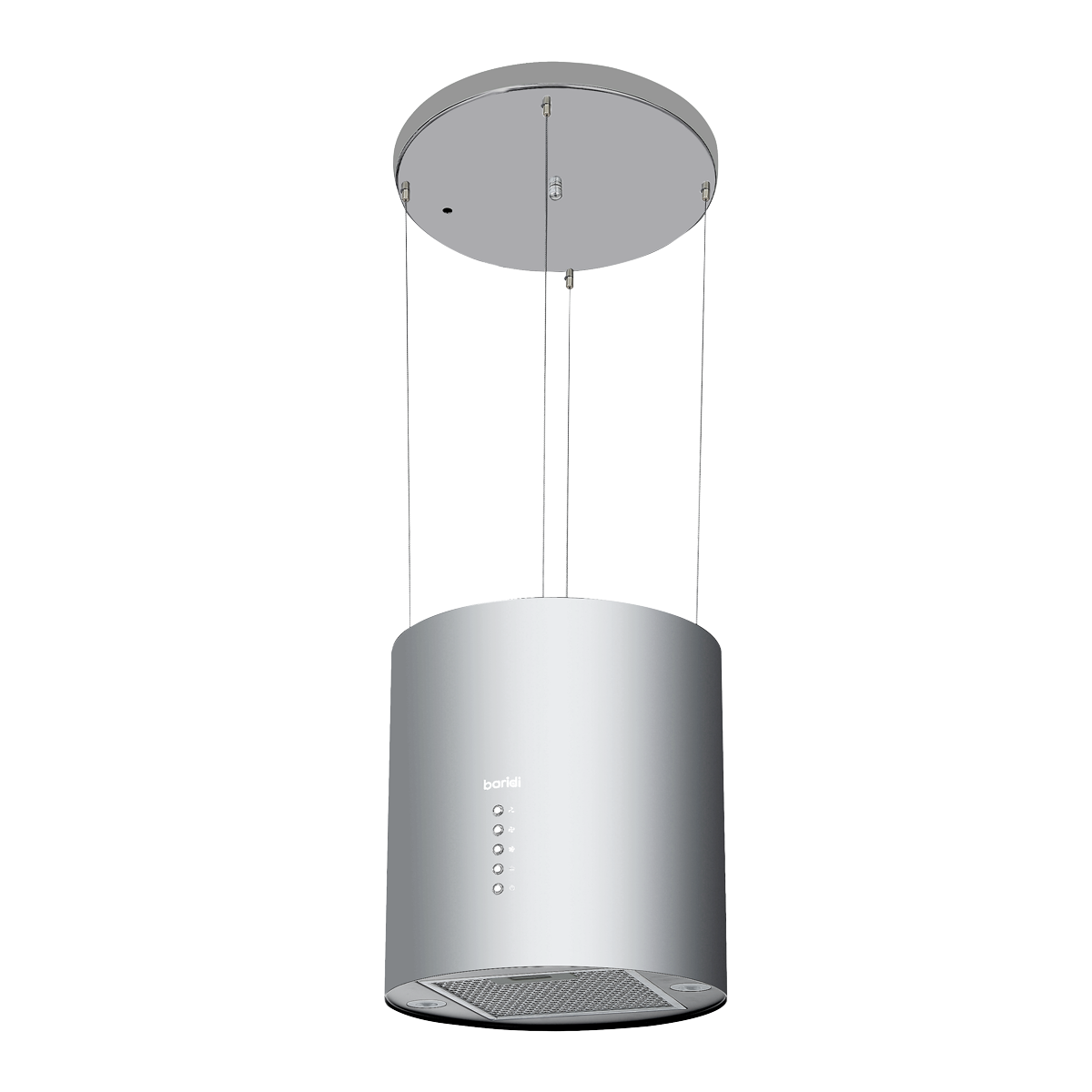 Baridi DH220 Round Island Cooker Hood 35cm - Stainless Steel