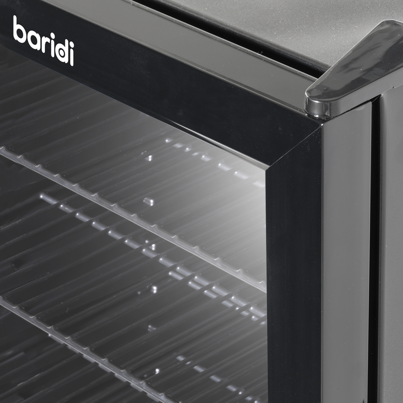 Baridi DH223 Undercounter Drinks, Beer & Wine Fridge with LED Light 115L - Black - additional view 16