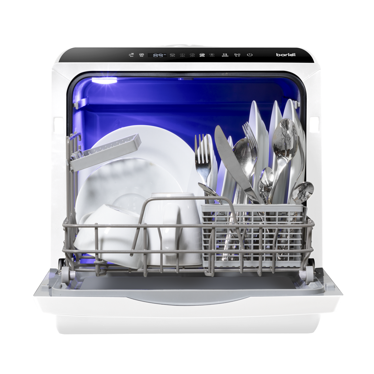 Baridi DH224A 2-4 Place Settings Mini Portable Tabletop Dishwasher, 5 Wash Functions - additional view 3