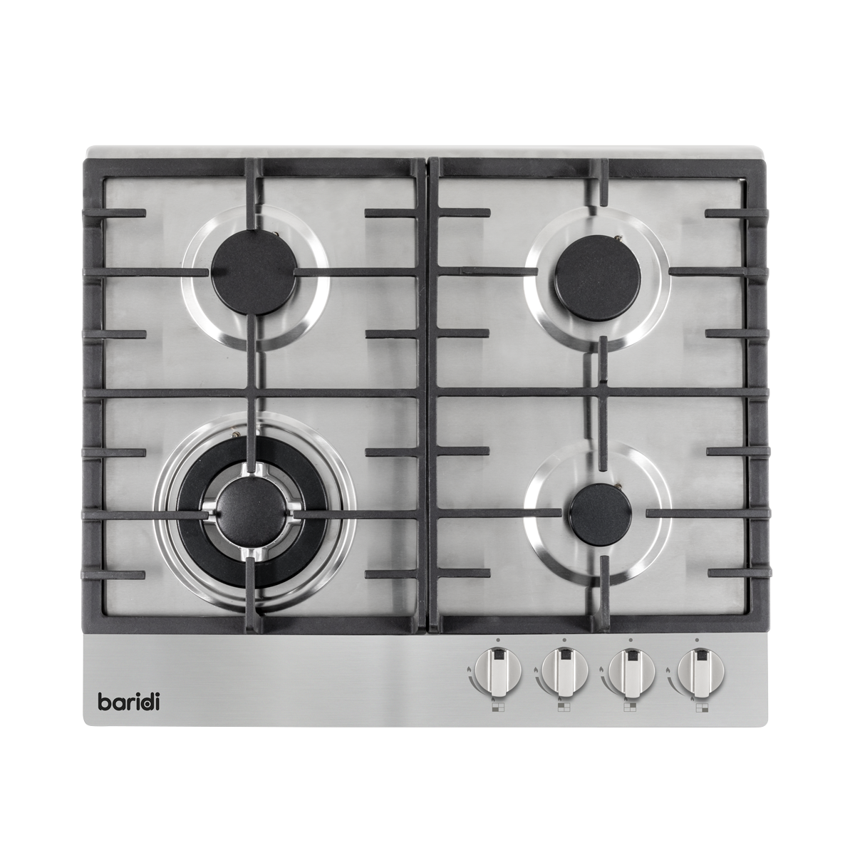 Baridi DH225 Gas Hob with 4 Cooking Zones 60cm - Stainless Steel - additional view 4