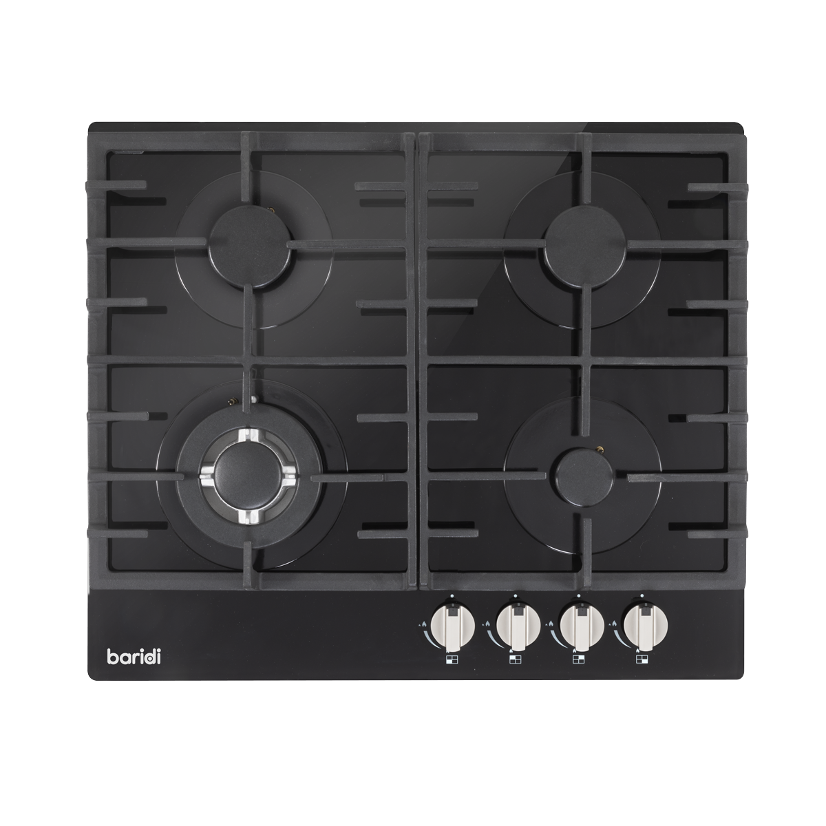 Baridi DH226 Gas Hob with 4 Cooking Zones 60cm - Black - additional view 5